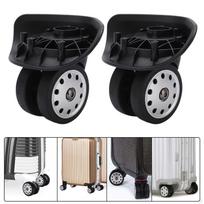 2x bagažo ratukai, pakeičia dalis, pasukamas, lankstus, universalus, nutildytas, lengvai montuojamas, lygus kelioninis bagažas