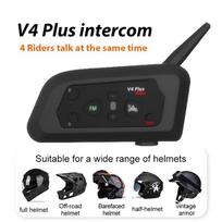 Motociklininko šalmas Bluetooth 5.1 interkomas su 1500 m veikimo nuotoliu, 18 val. pokalbio trukme, CVC triukšmo slopinimu ir vandeniui atspariu dizainu 1set