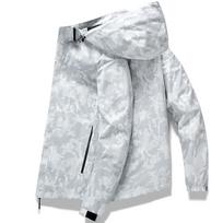 Vyriškos lauko striukės, atsparios vandeniui su gobtuvu, vėjo striukė Vyriškas pavasario rudens naujas laisvalaikio striukė Vyriškas 5XL Asian size M smėlis