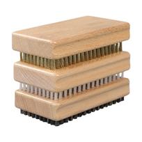 3Pcs Snowboard Wax Brush Ski Board Cleaning Brush with Nylon Brush Horsehair Brush Brass Brush Reusable Ski Wax Brush