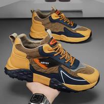 Men's Vulcanized Shoes 2025 Platform Casual Forrest Shoes Men Sneakers Luxury Brand Soft Sole Shock-absorbing Male Running Shoes 39
