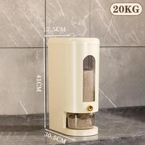 10/20 kg ryžių laikymo indas, sauso maisto dozatorius, apsaugotas nuo vabzdžių ryžių kibiras, didelės talpos grūdų laikymo dėžė namų virtuvei 20KG žalia