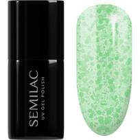 Semilac UV Hybrid Crushed_ICE gelinis nagų lakas, stingstantis UV / LED lempos šviesoje atspalvis 494 Frozen Pistachios 7 ml