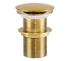 COMAD CLICK-CLACK T201G-3 – Praustuvo ventilis CLICK-CLACK, Ø 7 cm, blizgios auksinės spalvos