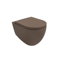 Pakabinamas unitazas INFINITY RIMLESS, su dangčiu Taupe spalvos