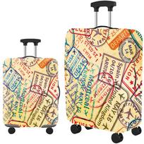 Elastinis bagažo dangalas–Apsauginis dėklas nuo dulkių kelionėms, lagaminams, su spaudiniu, patvarus, tampri S(18-21inch suitcase)