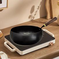 Wok keptuvė Kinijos Virimo Non Stick Keptuvė Indukcinė Viryklė Indai Sauté Be Dangos Universalus 24cm