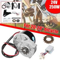 24 V 250 W elektrinio paspirtuko variklio keitimo rinkinys „pasidaryk pats“ šepečio variklio ratų valdiklio rinkinys, skirtas 20–28 colių elektrinio dviračio riedlentei