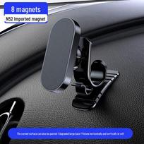 Magnetinis telefono laikiklis automobiliui su išlenktu lipduku stipriam navigacijos stabilumui