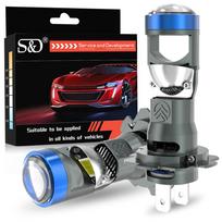 2 vnt H7 Led projektoriaus objektyvo priekinių žibintų lemputės 1:1 LED projektorius, belaidis mini lęšis, 20000 lm, 50 W, automobilio „plug&play“ turbo lempa, 6000 K, balta, LHD H7