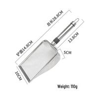 Stainless Steel 8 Mesh Bentonite Cat Litter Scoop - Rudina Pet/Sand/Food Shovel PP Handle Scoop balta