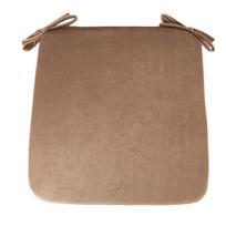 Pagalvė kėdei Home4You Velvet 39x39x2,5 cm, smėlio