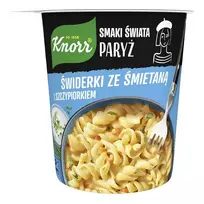 Greitai paruošiami makaronai su grietinėlės ir žolelių padažu KNORR, 59g