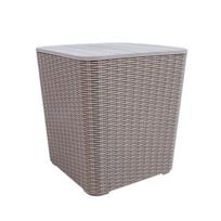 Lauko staliukas Home4You Bocas, 39x39x42 cm, pilkas