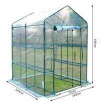 High-Quality PVC Grid Garden Greenhouse Plant Cover Waterproof Anti-UV For Garden Balcony Sapce(Without Iron Frame) CHINA