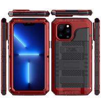 Apple iPhone 14 Pro/Pro Max Vandeniui atsparus nardymo apsauginis metalinis dėklas iPhone 14 Pro Max raudona