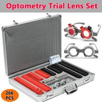 266 vnt. optinio lęšio optometrijos ratlankio rinkinys su optometrijos bandymo bandomuoju rėmeliu