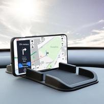 Universalus neslystantis automobilio telefono laikiklis ir daugiafunkcis prietaisų skydelio navigatorius