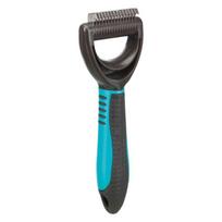 TRIXIE  Fur detangler, Grėblys susivėlusiam kailiui, plastm.-metal., 7x18 cm