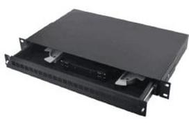 Optinė komutacinė panelė 19" ODF 24 SC (SC, FC, ST, LC, RAL9044, 482x50mm)