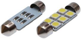 Lemputė LED, 24V SV8.5, balta, 10X41 OFF-ROAD (2x)