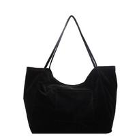 2024 Retro Casual Large Capacity Tote Bag: Trendy Autumn & Winter Underarm Shoulder Bag for Commuting One Size juoda