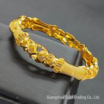 24k Gold Vietnamese Sand Bracelets for Women - Bridal Buckle Design 24k Gold-plated