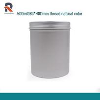 500 ml cilindrinis aliuminio indelis arbatos ar miltelių pavidalo drabužių laikymui 500ml Threaded Aluminum Can gray