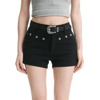 Black Denim Mini Shorts for Women High Waist Straight Stretch Casual Hot Pants Jeans Y2k Clothes Fashion Streetwear Summer S juoda