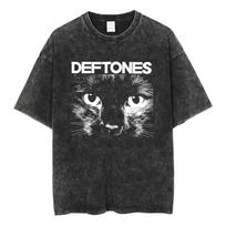 Deftones Grupė-Diamond Eyes Muzikos Albumo Viršelis Marškinėliai Metalas Rokas Drabužiai Medvilnė Vintažiniai Trumpomis Rankovėmis Marškinėliai Viršūnės S