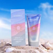 Apsaugos nuo saulės losjonas SPF50+PA+++ veidui, kūnui, vandeniui ir UV apsaugai, izoliacijai ir apsaugai Šviežias kvėpuojantis kremas nuo saulės 50 g 1pc