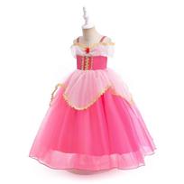 Vaikų miegančiosios gražuolės Ailo princesės suknelė Cosplay kostiumas su petnešėlėmis SMR058-Pink