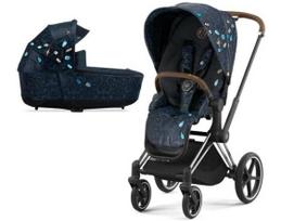 Universalus vežimėlis Cybex Priam V4 SPECIAL EDITION Jewels of Nature 2in1 Chrome Brown