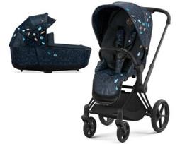 Universalus vežimėlis Cybex Priam V4 SPECIAL EDITION Jewels of Nature 2in1 Matt Black