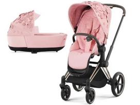 Universalus vežimėlis Cybex Priam V4 SPECIAL EDITION Simply Flowers Pale Blush 2in1 Rose Gold