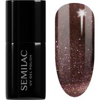 Semilac UV Hybrid Galaxy Flash gelinis nagų lakas, stingstantis UV / LED lempos šviesoje atspalvis 823 Meta Rose 7 ml