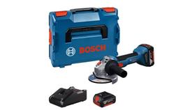 Akumuliatorinis kampinis šlifuoklis Bosch GWS 18V-8 Professional; 125 mm; 18 V; 2x5,0 Ah akum. + L-BOXX 136