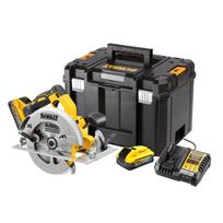 Akumuliatorinis diskinis pjūklas DeWalt DCS570H2T-QW; 18 V; 1x5,0 Ah akum.