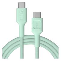 USB-C laidas 2m 100W Greencell PowerStream greito įkrovimo PD Mint Green