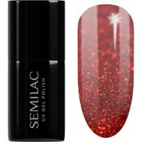 Semilac UV Hybrid Winter Collection gelinis nagų lakas, stingstantis UV / LED lempos šviesoje atspalvis 609 Snow Berries 7 ml