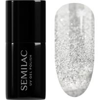 Semilac UV Hybrid Winter Collection gelinis nagų lakas, stingstantis UV / LED lempos šviesoje atspalvis 605 White Flash 7 ml