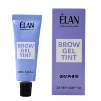 Geliniai dažai antakiams Brow Gel Tint Elan, Graphite, 20ml