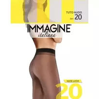 Moteriškos pėdkelnės IMMAGINE TUTTO NUDO 20 DEN, 3 dydis, spalva NERO