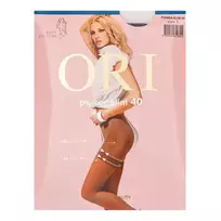 Moteriškos pėdkelnės ORI POWER SLIM 40 DEN, 5 dydis, spalva NERO