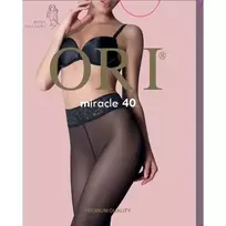 Moteriškos pėdkelnės ORI MIRACLE 40 DEN, 2 dydis, spalva NERO