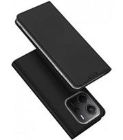 Juodas atverčiamas dėklas Xiaomi Redmi Note 14 4G telefonui "Dux Ducis Skin Pro"