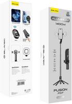 Oem Blavec Asmenukių lazda Aliuminio Fusion P07 Magsafe tripod + nuotoliniu valdymu + 2 lamps 1,4 metres (SSFP07-MTR2LB14) juodos spalvos