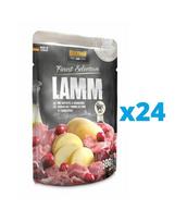 BELCANDO konservai šunims su ėriena su bulvėmis ir spanguolėmis. 300 g x 24