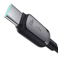 Joyroom Multi-Color Series A14 USB-C / USB-C 60W laidas 1.2m – juodos spalvos