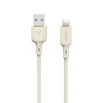Dudao L7SL USB-A – Lightning 5A laidas 1m – smėlio spalvos